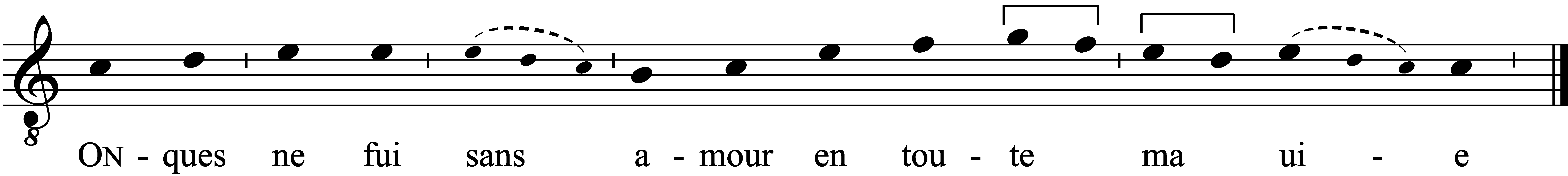 Refrain musical notation